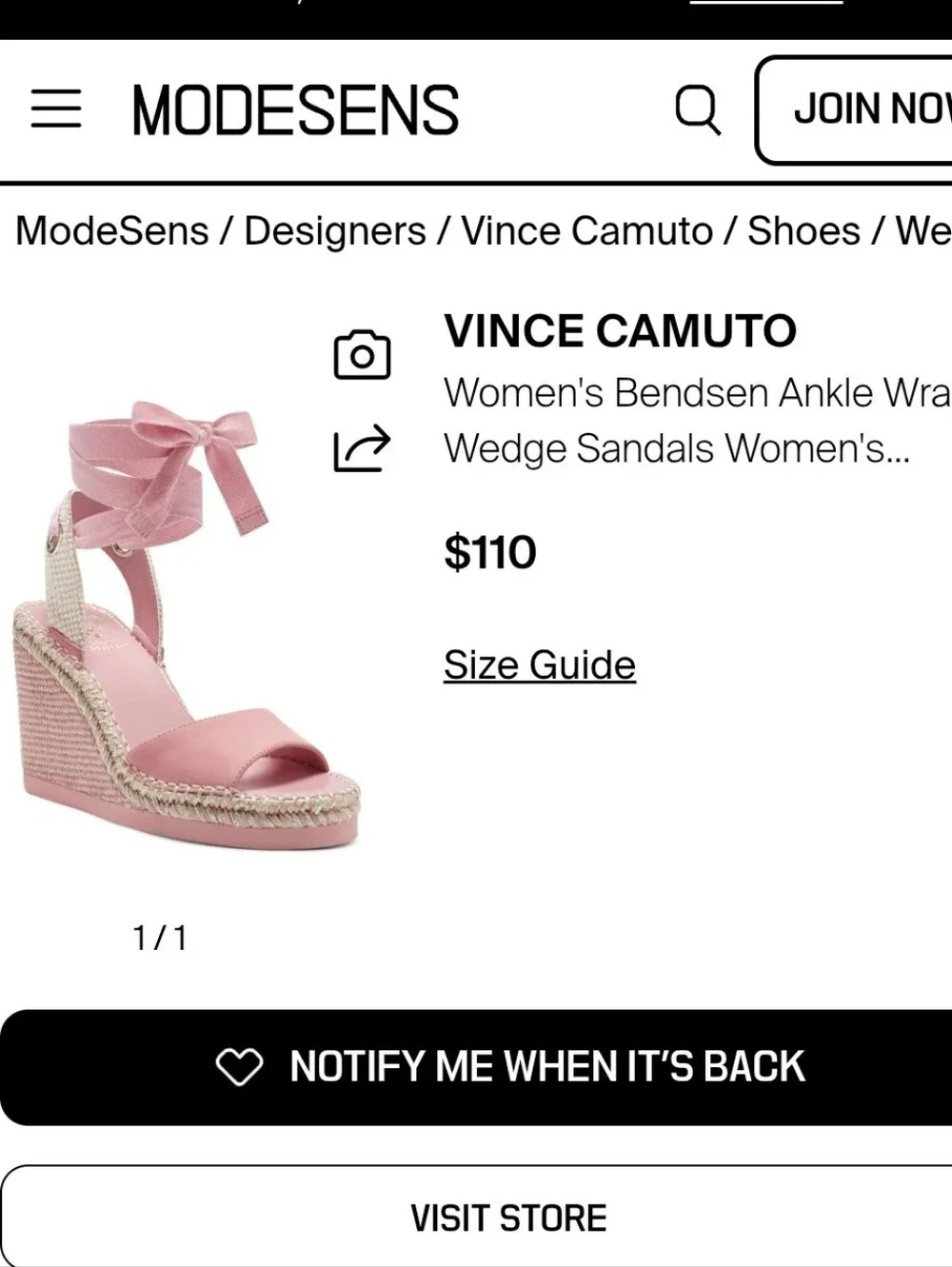 New Vince‎ Camuto Bendson Ankle Pink Ankle-Tie Wedge Sandals
